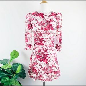 Reformation floral mini dress- worn 1x